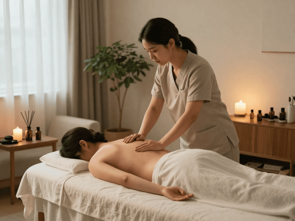 Clients enjoy premium 남양주출장안마 service at home, with a tranquil atmosphere featuring soft lighting and soothing massage elements.
