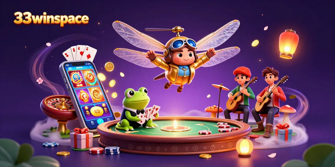 Experience thrilling action at 33winspace with captivating casino scenes featuring vibrant characters and games.