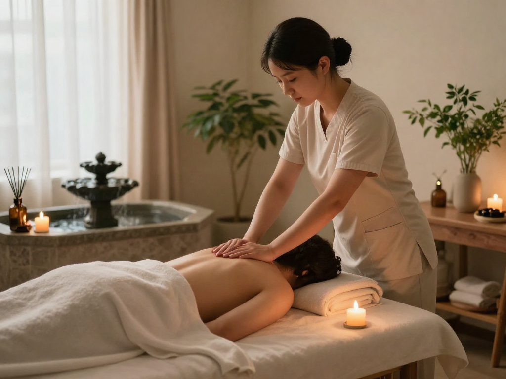 Rejuvenating 남양주출장안마 treatment in a serene spa setting with soothing ambiance.
