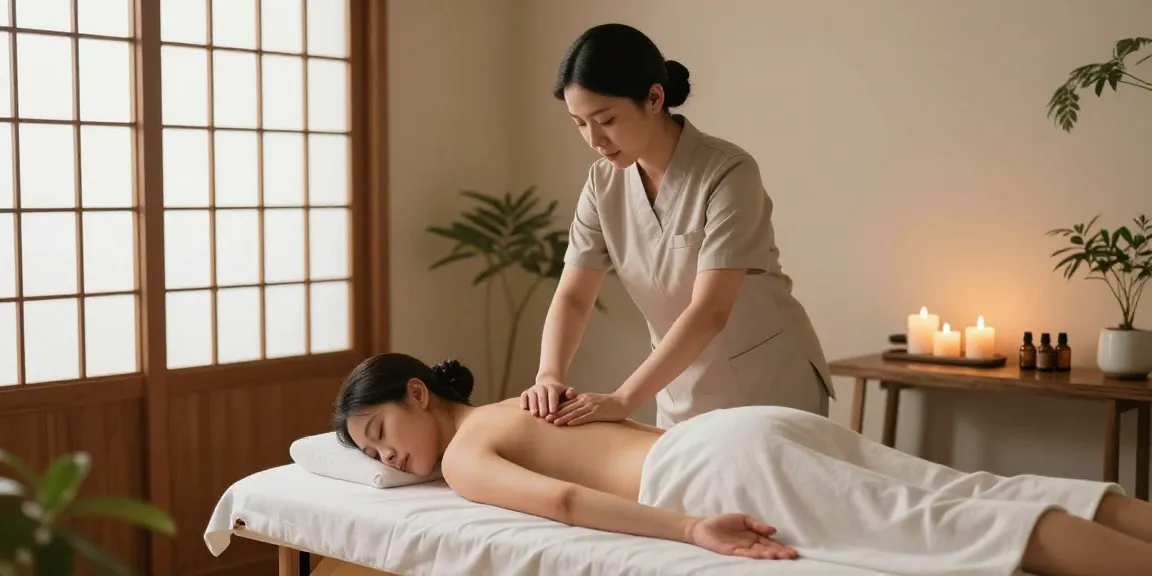 오산출장안마를 제공하는 편안한 마사지 치료 장면