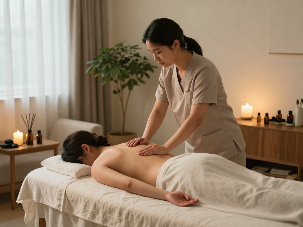 Clients enjoy premium 남양주출장안마 service at home, with a tranquil atmosphere featuring soft lighting and soothing massage elements.